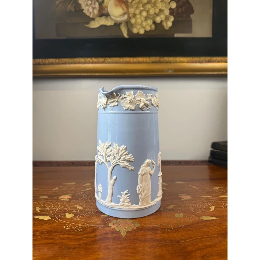 Vintage Wedgwood Queen's Ware Pitcher 7